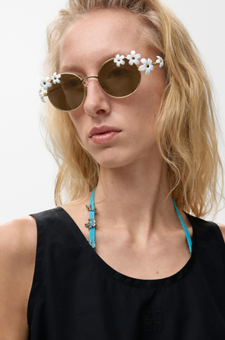 Loewe Солнцезащитные очки Daisy Field, белый