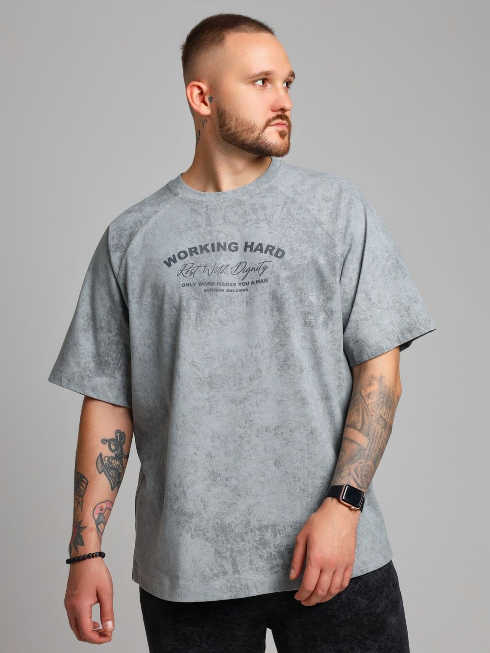 Фуфайка (футболка) мужская Сидней-5 Виотекс СЕРЫЙ