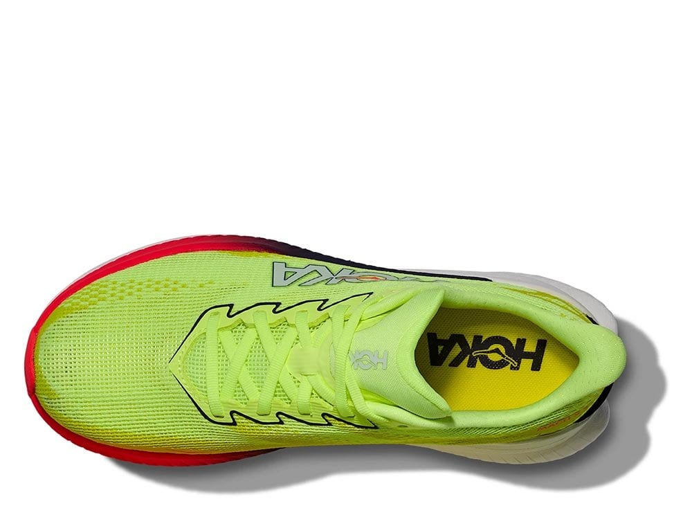 Женские кроссовки для бега Hoka Mach X 3 W Лимонно-Красные