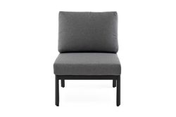 "Париж" модуль диванный алюминиевый центральный, цвет серый