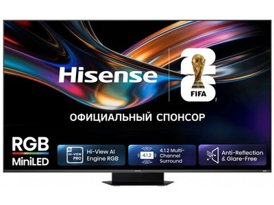 RGB Mini-LED телевизор Hisense 75UR9S 4K Ultra HD