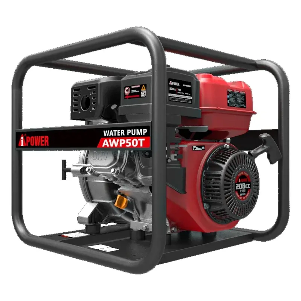 A-iPower AWP50T мотопомпа бензиновая для грязной воды 30221