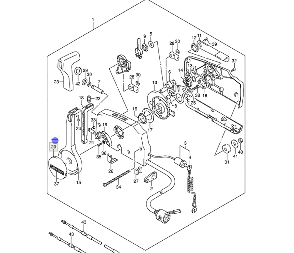 Крышка рукоятки Suzuki 67257-99E00-000
