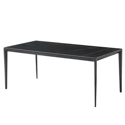 Стол Halden 160х90 см черная керамика