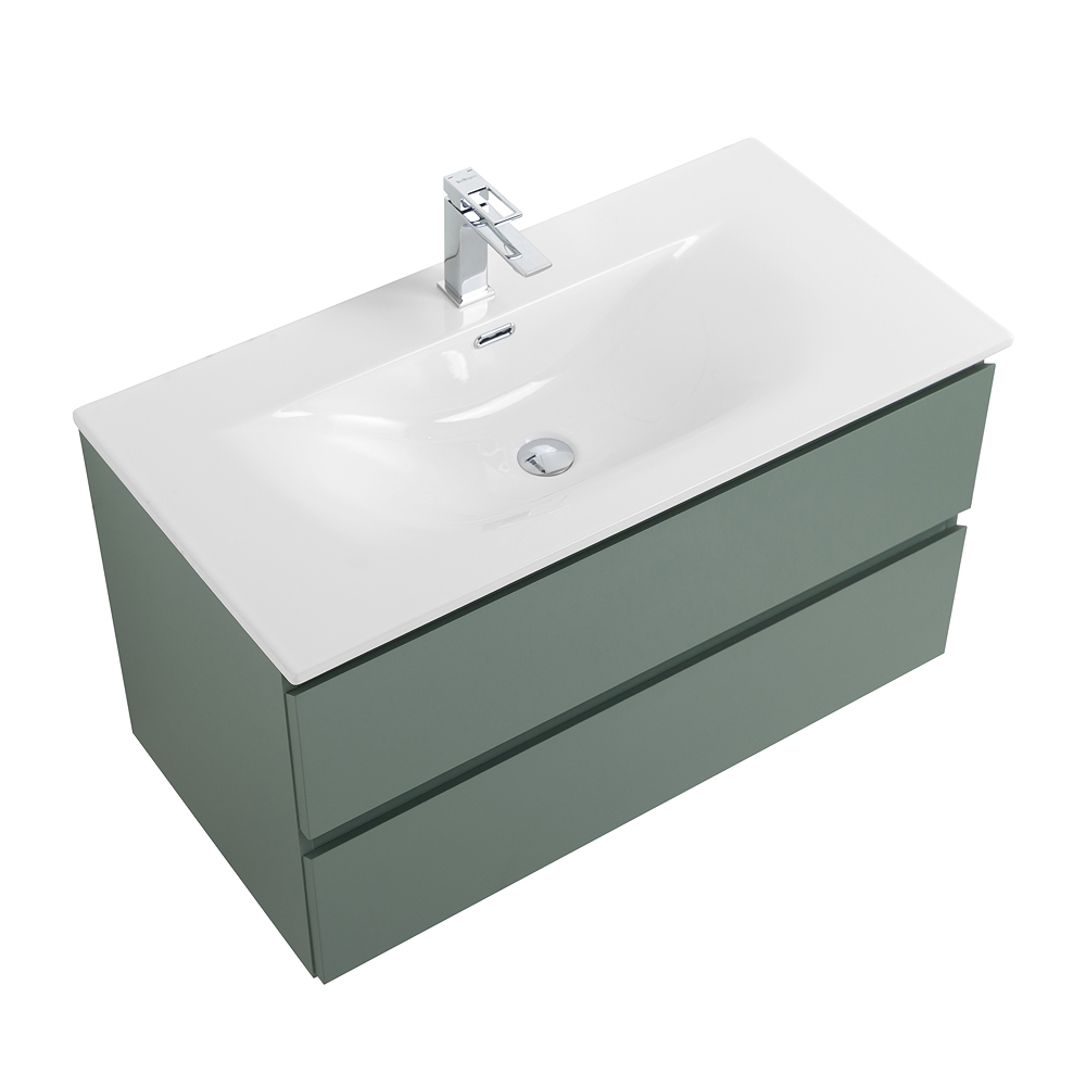 Тумба с раковиной подвесная BelBagno KRAFT-800-2C-SO-VO Еловый матовый, раковина белая BB-8099-80