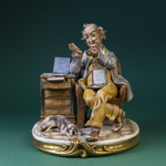 Фарфоровая мануфактура Capodimonte «Коллекционер монет (нумизмат)»