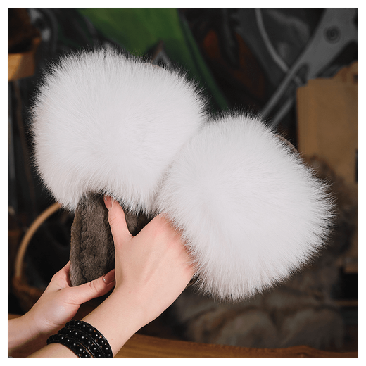 Тапки из меха «Беляночки»