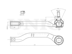 Наконечник рулевой правый UNIO SSP-10135