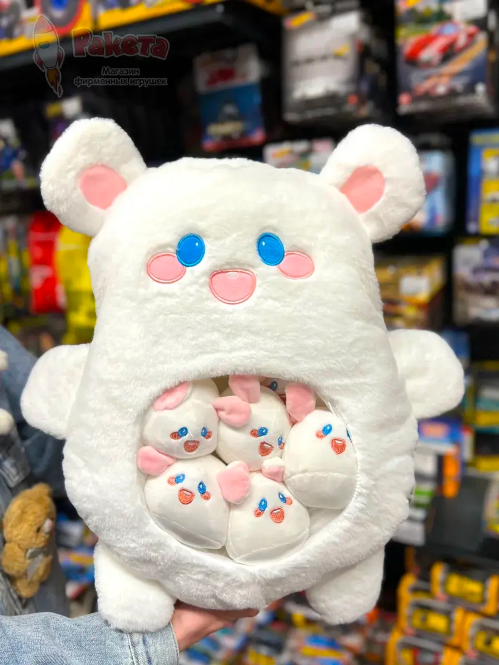 Мягкая игрушка подушка Pudding Пудинг Мишка зайка 6 шт