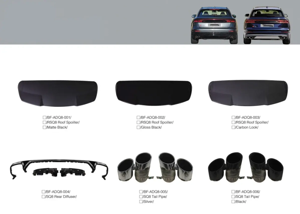 Обвес в стиле RSQ8 SQ8 для AUDI Q8 4M 2019 - 2023 | SQ8 4M 2019 - 2024 Ауди