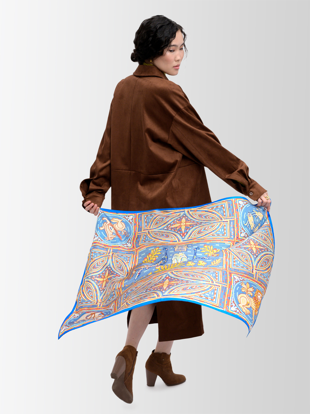 Платок «Мозаика Херсонеса» 100% шёлк