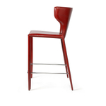 Стул полубарный Austin, кожа ретро-красный
