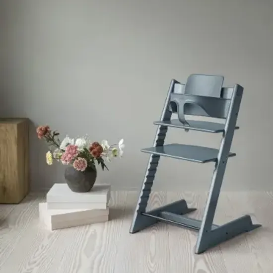 Стульчик для кормления STOKKE Tripp Trapp комплект 4 в 1 (Fjord Blue)
