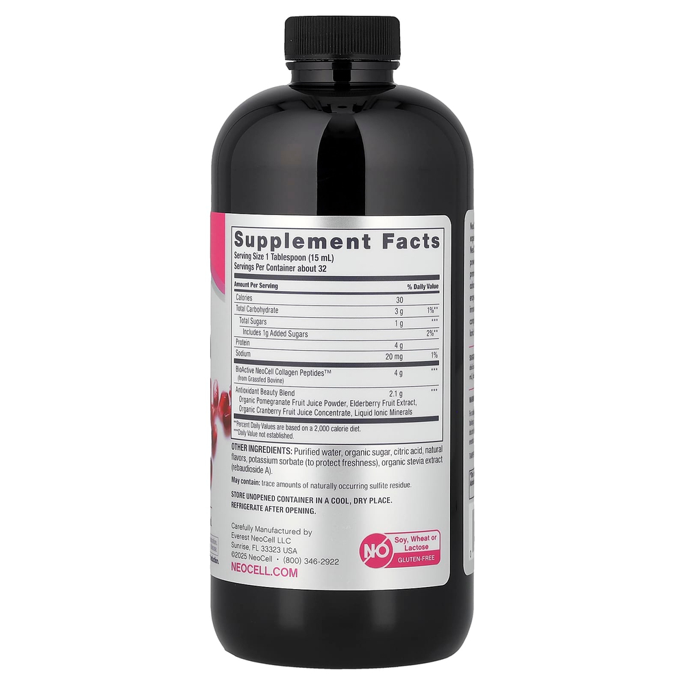 NeoCell, Collagen Liquid, гранат, 473 мл (16 жидк. Унций)