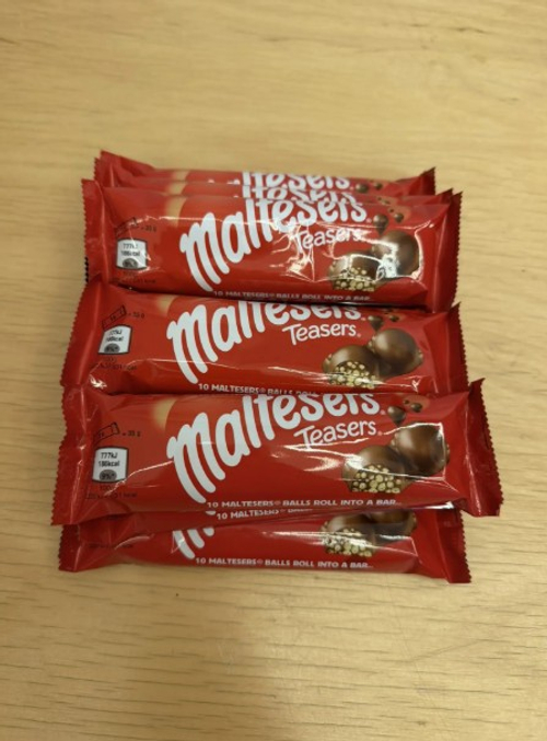Maltesers Teasers, Шок. батончик "Тизерс", 35г