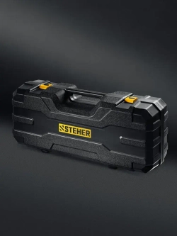 STEHER d225 мм, 500 Вт, подсветка, бесщеточная шлифовальная машина для стен (жираф), кейс (DWB-500)