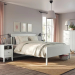 Каркас кровати - IKEA IDANÄS/IDANAS/LÖNSET/LONSET, 200х160 см, белый, ИДАНЭС/ЛОНСЕТ ИКЕА