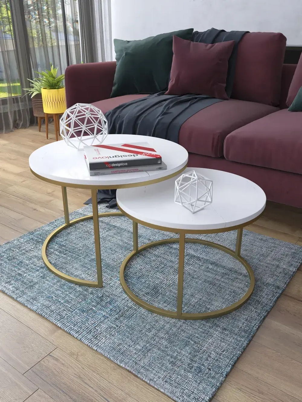 Комплект журнальных столов Акцент - ЗБГ - МДФ в ПВХ