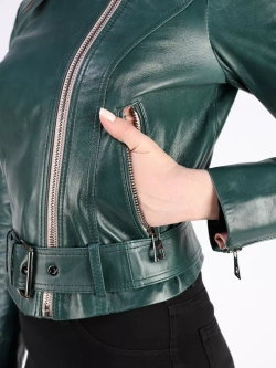 Кожаная куртка демисезонная косуха