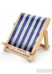 Deckchair Book Chair: Stripy Blue