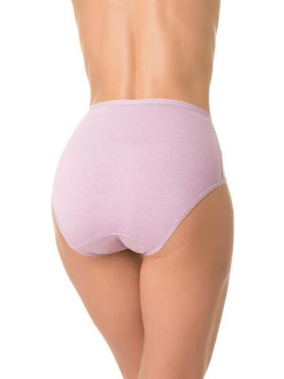 Высокие трусики с кружевной вставкой (Размер: XL) (Цвет: сливовый)