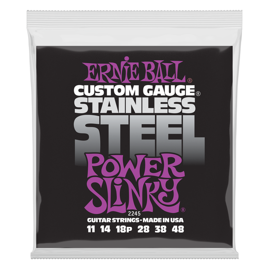 Струны для электрогитары ERNIE BALL 2245 Stainless Steel Slinky Power 11-48