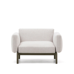 Садовое модульное кресло Sorells из алюминия с зеленой отделкой