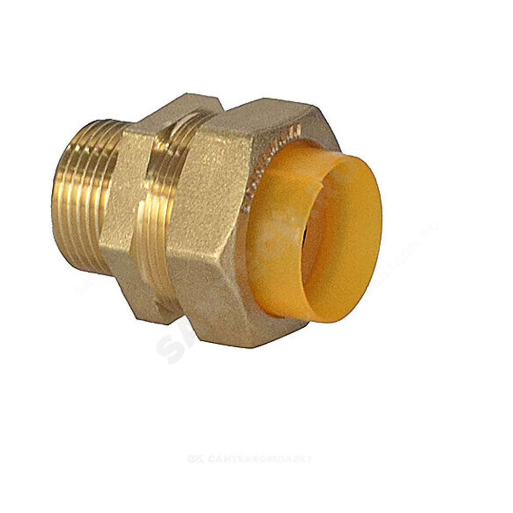 Муфта латунь 15Aх1/2" обжим/НР для газоснабжения STAHLMANN SSMG1501/2BGZ