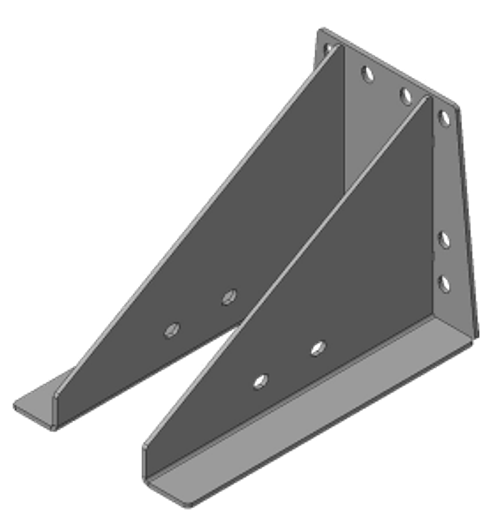 Усиленная защита Motodor кронштейна крепления зап. колеса. 4 мм, сталь. для Isuzu NPR 75H 2011-н.в.,Isuzu NMR 85H 2011-н.в.,Isuzu NQR 90 2011-н.в. арт.26408