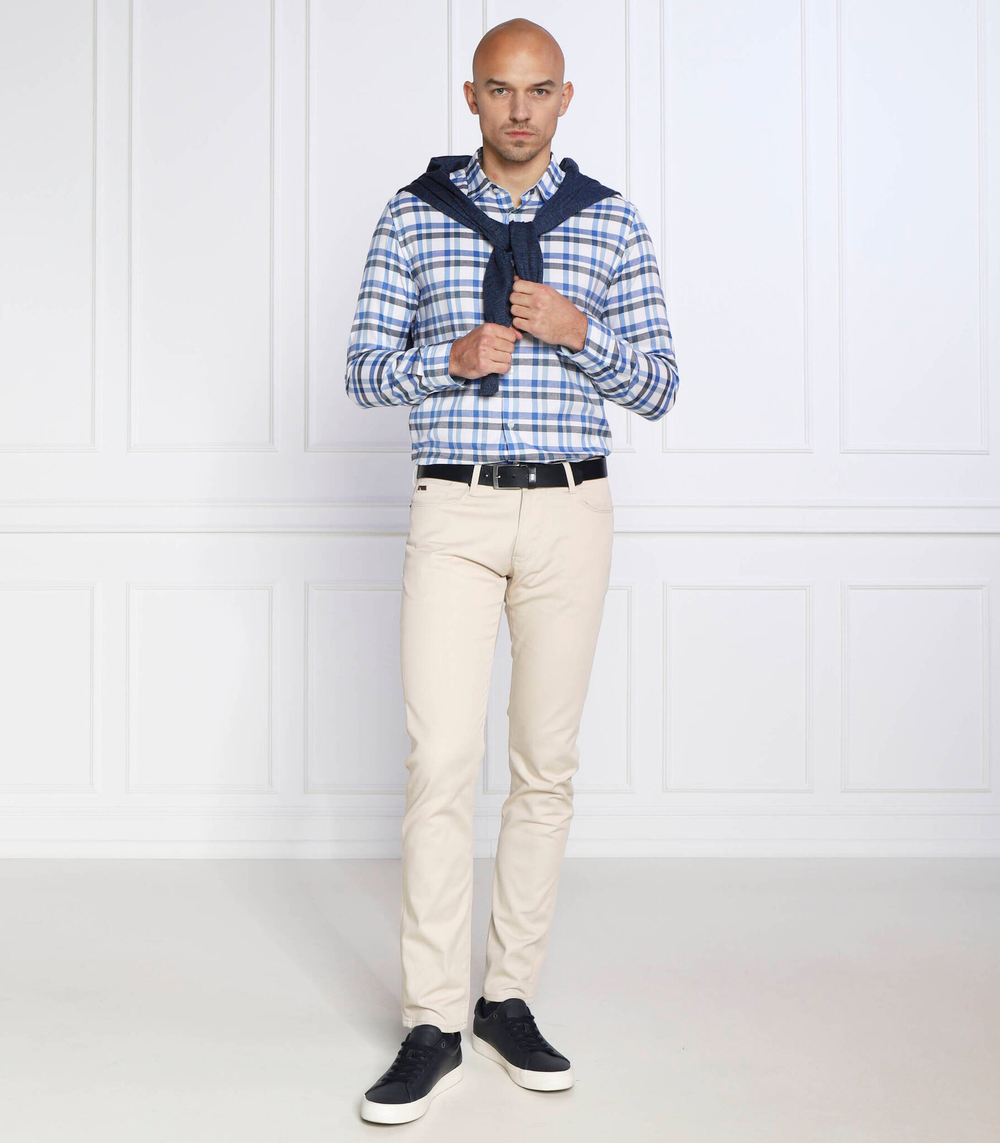 рубашка liam_53f BOSS BLACK - голубой(50483724)