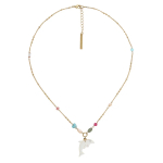 Колье Franck Herval, Summer, с ракушками, нефритом, жемчугом, бирюзой и кристаллами, FH26.1-15-64621