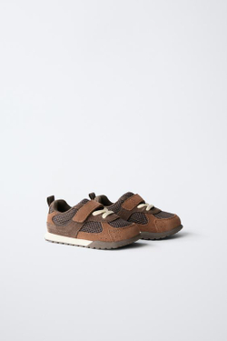 ZARA BAREFOOT МНОГОСЛОЙНЫЕ КРОССОВКИ, КОРИЧНЕВЫЙ