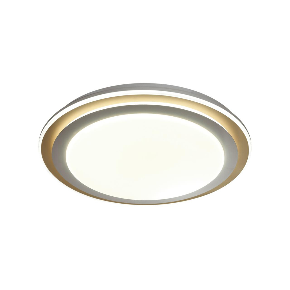 7630/EL PALE SN 000 Светильник пластик/белый/золотистый LED 72Вт с ДУ 3000-6300К D510 IP43 пульт ДУ SETTA