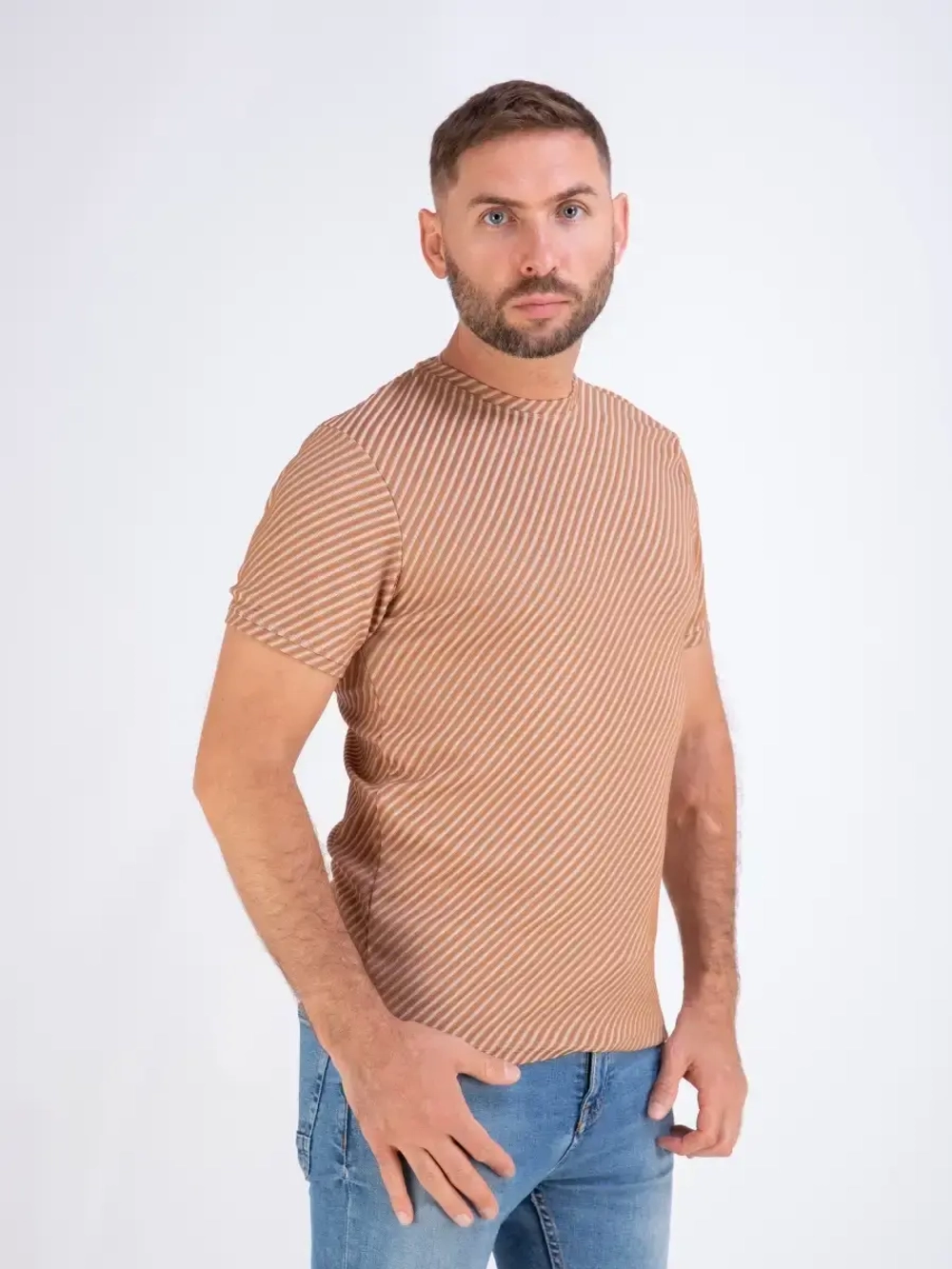 Футболка мужская однотонная базовая