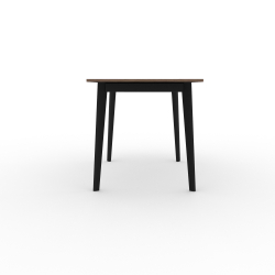 Стол "Нельсон 1100" арт. LND1100, ЛДСП Egger Premium Мрамор Кристалл, ножки черные.