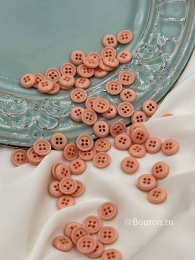 Пуговицы на прокол персиковые