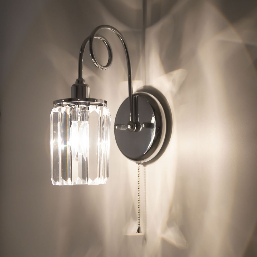 Citilux Синди CL330311 Бра хрустальное с выключателем Хром