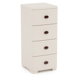 Комод 4-х секционный "Плетенка" (слон.кость) 375*360*83мм