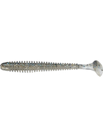 Приманка силиконовая Keitech Swing Impact 4.5" #417 Gold Flash Minnow, 3 упаковки по 6 штук