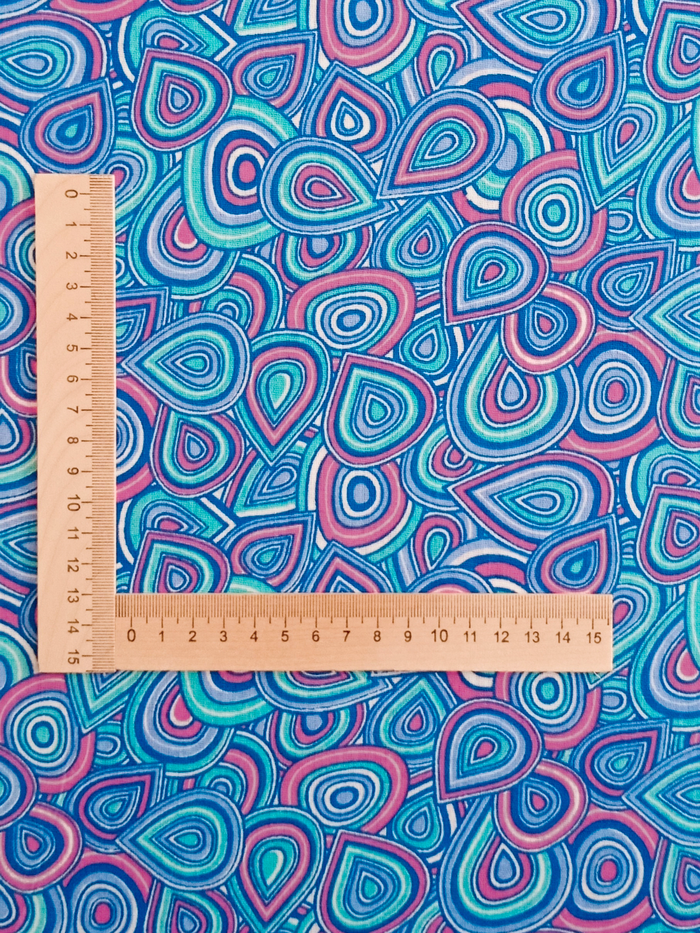 Ткань бязь плательная, рис. "Пейсли", ширина 150 см, арт. 161