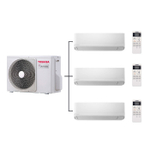 Мульти-сплит-система на 3 комнат Toshiba RAS-3M18U2AVG-E/RAS-B07J2KVG-E*3шт