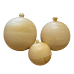 Шар 120мм елочный, деревянная заготовка