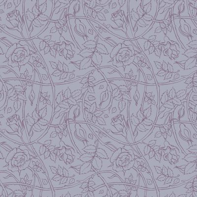 Розы мелкие сиреневым по серебристо-серому