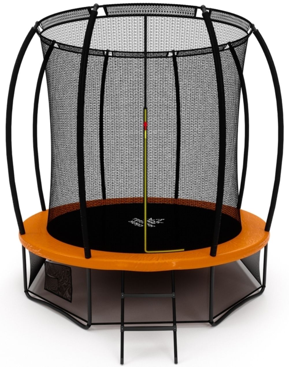 Батут Триумф Норд Премиальный 305 см двухцветный серый/оранжевый с лестницей