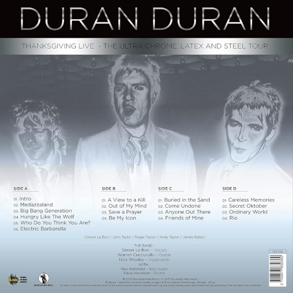 Duran Duran / Thanksgiving Live - The Ultra Chrome, Latex And Steel Tour (Coloured Vinyl)(2LP)