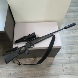 ДТКП закрытого типа 3D Titanium Suppressor для карабина Tikka T3x Tactical (300WM, .308Win, M18x1) Титан, Русский дракон