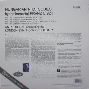Antal Dorati, London Symphony Orchestra / Liszt: Hungarian Rhapsodies Nos.1, 4, 5 And 6 (LP)