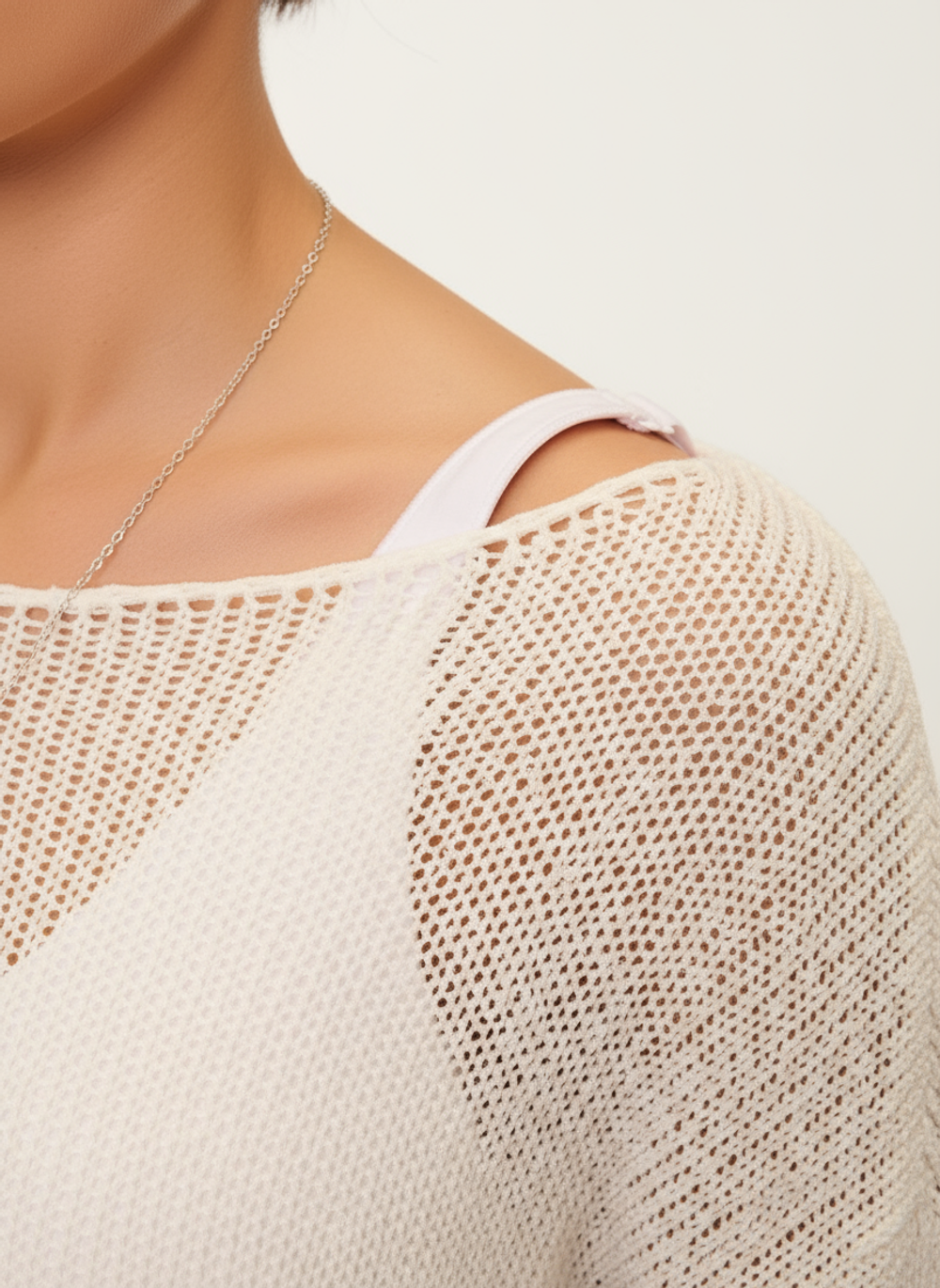 Свитер длинный паутинка тонкий Oversize