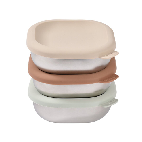 Набор из 3-х контейнеров из нержавеющей стали BEABA