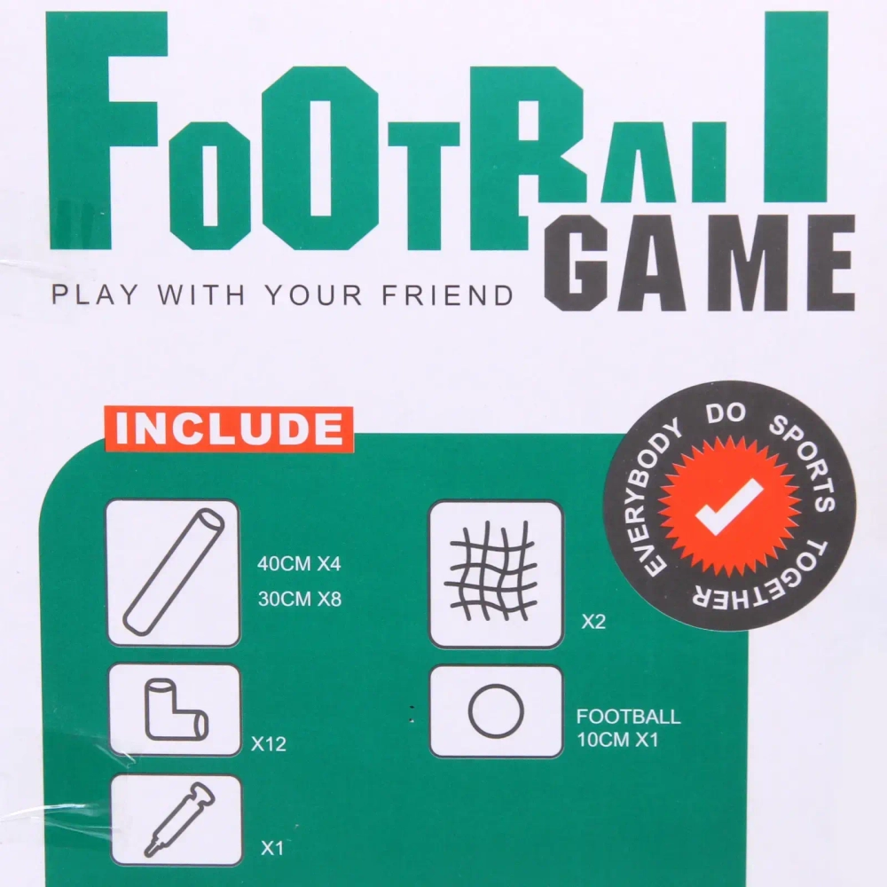 Набор тренировочный для футбола ZG270-229: ворота 47*36,5*36,5 см 2 шт., мяч 10 см, насос